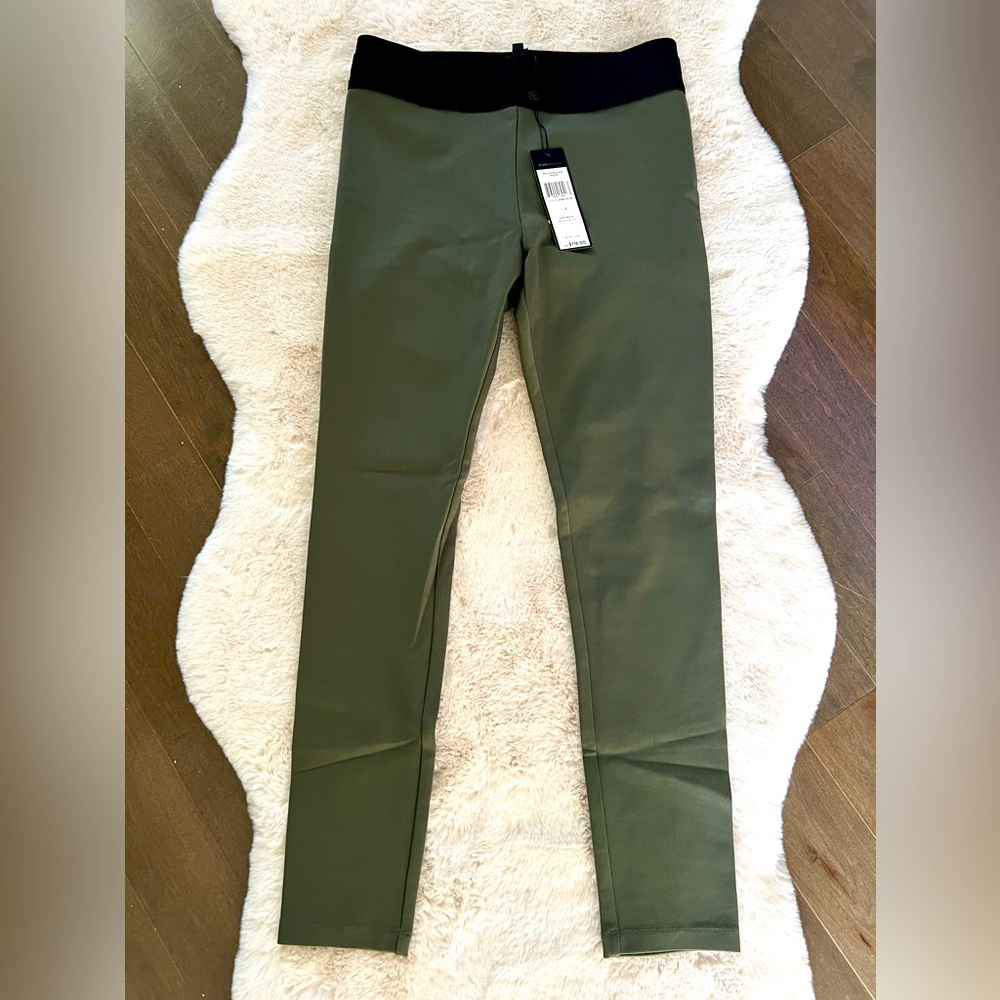 NWT BCBG Maxazria Olive Green Leggings